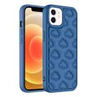 For iPhone 12 3D Cloud Pattern TPU Phone Case(Dark Blue) - 1