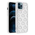 For iPhone 12 Pro Max 3D Cloud Pattern TPU Phone Case(White) - 1