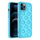 For iPhone 12 Pro Max 3D Cloud Pattern TPU Phone Case(Blue) - 1