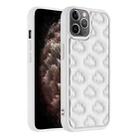 For iPhone 11 Pro Max 3D Cloud Pattern TPU Phone Case(White) - 1
