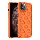 For iPhone 11 Pro Max 3D Cloud Pattern TPU Phone Case(Orange) - 1