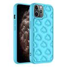 For iPhone 11 Pro Max 3D Cloud Pattern TPU Phone Case(Blue) - 1