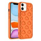 For iPhone 11 3D Cloud Pattern TPU Phone Case(Orange) - 1