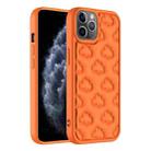 For iPhone 11 Pro 3D Cloud Pattern TPU Phone Case(Orange) - 1