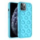 For iPhone 11 Pro 3D Cloud Pattern TPU Phone Case(Blue) - 1