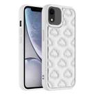 For iPhone XR 3D Cloud Pattern TPU Phone Case(White) - 1