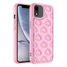 For iPhone XR 3D Cloud Pattern TPU Phone Case(Pink) - 1