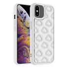 For iPhone XS Max 3D Cloud Pattern TPU Phone Case(White) - 1