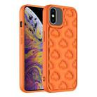 For iPhone XS Max 3D Cloud Pattern TPU Phone Case(Orange) - 1