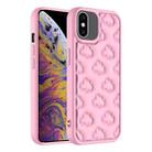 For iPhone XS Max 3D Cloud Pattern TPU Phone Case(Pink) - 1