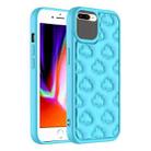 For iPhone 8 Plus / 7 Plus 3D Cloud Pattern TPU Phone Case(Blue) - 1