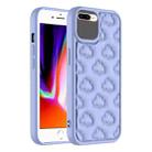 For iPhone 8 Plus / 7 Plus 3D Cloud Pattern TPU Phone Case(Purple) - 1