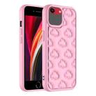 For iPhone SE 2022 / 2020 / 8 / 7 3D Cloud Pattern TPU Phone Case(Pink) - 1