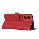 For Motorola Moto G Stylus 5G 2024 Stitching Calf Texture Buckle Leather Phone Case(Red) - 3