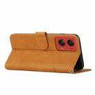 For Motorola Moto G Stylus 5G 2024 Stitching Calf Texture Buckle Leather Phone Case(Yellow) - 3