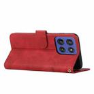 For Motorola Moto G Stylus 5G 2025 Stitching Calf Texture Buckle Leather Phone Case(Red) - 3