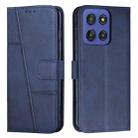 For Motorola Moto G Stylus 5G 2025 Stitching Calf Texture Buckle Leather Phone Case(Blue) - 1