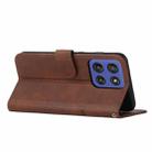 For Motorola Edge 60 Fusion Stitching Calf Texture Buckle Leather Phone Case(Brown) - 3