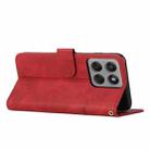 For Motorola Edge 60 Pro Stitching Calf Texture Buckle Leather Phone Case(Red) - 3