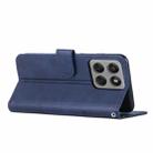 For Motorola Edge 60 Pro Stitching Calf Texture Buckle Leather Phone Case(Blue) - 3
