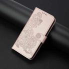 For Motorola Edge 5G 2024 Datura Flower Embossed Flip Leather Phone Case(Rose Gold) - 2