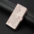 For Motorola Moto G Power 5G 2024 Datura Flower Embossed Flip Leather Phone Case(Rose Gold) - 2