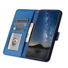 For Google Pixel 8 Pro Datura Flower Embossed Flip Leather Phone Case(Blue) - 3