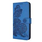 For Huawei Maimang A20 Datura Flower Embossed Flip Leather Phone Case(Blue) - 2