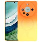 For Huawei Mate 60 Liquid TPU Silicone Gradient MagSafe Phone Case(Orange Yellow) - 1