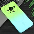 For Huawei Mate 60 Liquid TPU Silicone Gradient MagSafe Phone Case(Cyan Blue) - 2