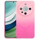 For Huawei Mate 60 Liquid TPU Silicone Gradient MagSafe Phone Case(Pink Red) - 1