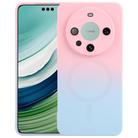 For Huawei Mate 60 Pro / 60 Pro+ Liquid TPU Silicone Gradient MagSafe Phone Case(Pink Blue) - 1