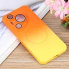 For Huawei Pura 70 Pro Liquid TPU Silicone Gradient MagSafe Phone Case(Orange Yellow) - 2