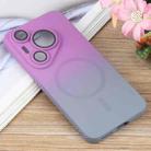 For Huawei Pura 70 Pro Liquid TPU Silicone Gradient MagSafe Phone Case(Purple Grey) - 2