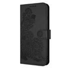 For Honor Magic5 Pro Datura Flower Embossed Flip Leather Phone Case(Black) - 2