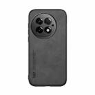 For OnePlus 13 Skin Feel Magnetic Leather Back Phone Case(Dark Grey) - 2