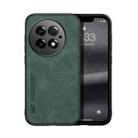 For OnePlus 13 Skin Feel Magnetic Leather Back Phone Case(Green) - 1