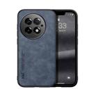 For OnePlus 13 Skin Feel Magnetic Leather Back Phone Case(Blue) - 1