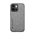 For OnePlus 13T Skin Feel Magnetic Leather Back Phone Case(Light Grey) - 2