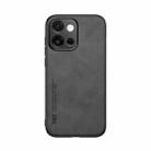 For OnePlus 13T Skin Feel Magnetic Leather Back Phone Case(Dark Grey) - 2