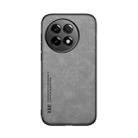 For OnePlus Ace 5 Skin Feel Magnetic Leather Back Phone Case(Light Grey) - 2