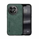 For OnePlus Ace 5 Skin Feel Magnetic Leather Back Phone Case(Green) - 1