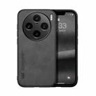 For vivo X100 Pro Skin Feel Magnetic Leather Back Phone Case(Dark Grey) - 1