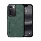 For vivo Y100 5G IDN Skin Feel Magnetic Leather Back Phone Case(Green) - 1