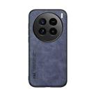 For vivo X100 Ultra Skin Feel Magnetic Leather Back Phone Case(Blue) - 2