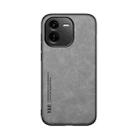 For vivo iQOO Z9x Skin Feel Magnetic Leather Back Phone Case(Light Grey) - 2