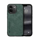 For vivo iQOO Z9x Skin Feel Magnetic Leather Back Phone Case(Green) - 1