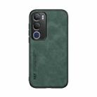 For vivo Y19s Skin Feel Magnetic Leather Back Phone Case(Green) - 2