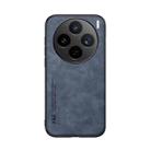 For vivo X200s Skin Feel Magnetic Leather Back Phone Case(Blue) - 2