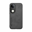 For vivo S20 Skin Feel Magnetic Leather Back Phone Case(Dark Grey) - 2